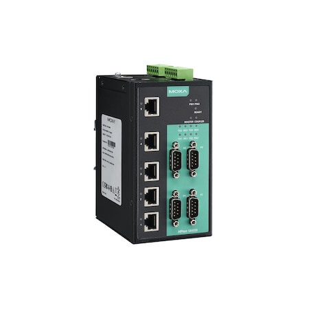 Moxa 4 Rs-232/422/485Ports, 5 10/100M Eth.Ports, 2Kv Isolation, Nport S8455I-T NPort S8455I-T